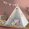 Namiot tipi JULIA, 160x120x120cm, beżowo/różowa Podgląd zdjęcia produktu 5