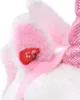 A close-up of a plush unicorn's ear with a small red heart-shaped tag attached. Náhled obrázku produktu