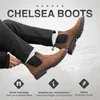 PAULGOS pánske topánky Chelsea z pravej kože, členková obuv Náhľad obrázku produktu 2
