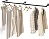 EUGAD Kleiderstange Wandmontage, Garderobe Rohr industrial, Produktbild-Vorschau 1