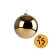 Christbaumkugel Weihnachtskugel ⌀ 15 cm Gold Baumschmuck Produktbild-Vorschau 1