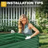 2er-Set Hochbeet 240x120x54cm Metall Ovales Gartenbeet, Produktbild-Vorschau 4