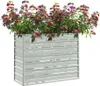 vidaXL Garten-Hochbeet 100x40x77 cm Verzinkter Stahl Silber Produktbild-Vorschau 2