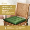 Lavea® Sitzkissen 40x40 cm - 8er Set,  mit Stoffbändern – Produktbild-Vorschau 8