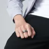 Anti Stress Ring Runen Zeichen drehbar silber US 11 Produktbild-Vorschau 2