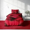 Rosen Bettwäsche 135x200 cm Rose amour rot bordeaux Wende Produktbild-Vorschau 2