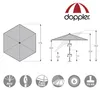 doppler EXPERT Sonnenschirm Kurbelschirm AutoTilt 280cm Produktbild-Vorschau 3