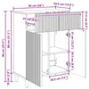 Credenza vidaXL bianca 66 x 34,5 x 90 cm in materiale Anteprima dell’immagine prodotto 7