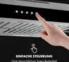 A hand is shown pressing a button on a kitchen range hood. Text below indicates 'EASY CONTROL'. Produktbild-Vorschau