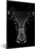 MuchoWow® Gerahmtes Poster Taurus - Tiere - Schwarz - Weiß Produktbild-Vorschau 1