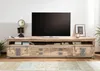 MASSIVMOEBEL24 | mobile TV in legno di Mango 260x50x60 Anteprima dell’immagine prodotto 3