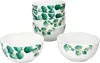sada 6 eukalyptových misek Ø14cm bílý porcelán 400ml 6 osob Náhled obrázku produktu 2