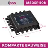 GSS MSDSP 508 Multischalter mit Netzteil  - 8 Teilnehmer 1 Produktbild-Vorschau 3
