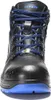 A front view of a black and blue safety boot. Produktbild-Vorschau