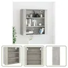 The Living Store Wandschrank Betongrau 80x33x80 cm Produktbild-Vorschau 1