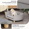 PawHut Katzensofa Haustiersofa Hundesofa Samt moderne Produktbild-Vorschau 6