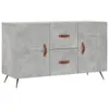 vidaXL Sideboard gris béton 100x36x60 cm Bois composite Voir les images du produit 2