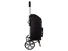 Side view of a shopping trolley against a white background. Produktbild-Vorschau