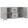 vidaXL Sideboard gris béton 100x36x60 cm Bois composite Voir les images du produit 5