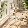 Outsunny Beistelltisch Ø36 cm Balkontisch aus Metall Produktbild-Vorschau 2