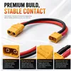 2x XT90 Buchse auf XT60 Stecker Adapter, 10 cm, 12 AWG, 90 A Productafbeelding-voorbeeld