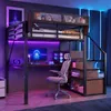 Hoogslaper 140 x 200 cm met bureau van 2 meter, Productafbeelding-voorbeeld 2