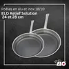 Set de 2 poêles de cuisson 24/28 cm en inox avec revêtement Voir les images du produit 2