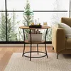 Runder Couchtisch im Industrie-Stil für das Wohnzimmer mit Produktbild-Vorschau 4