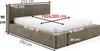 GUTTO Polsterbett FILO Beige 180x200 aus Kordstoff mit Produktbild-Vorschau 7