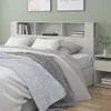 vidaXL Kopfteil mit Ablagen Betongrau 200x18,5x104,5 cm - Produktbild-Vorschau 1