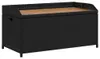 vidaXL Bank mit Stauraum Schwarz 100x50x52 cm Poly Rattan Produktbild-Vorschau 1