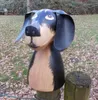 Zaunfigur Pfahlhocker Zaunhocker Hund m. Schlappohren Produktbild-Vorschau 1