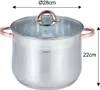 Klausberg Garnek Gastro Z Pokrywą 28Cm 13L Kb-7795 Podgląd zdjęcia produktu 2