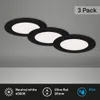Di-Ka LED Einbauleuchte Flat-In 3er Set schwarz-matt Ø 12 Produktbild-Vorschau 2