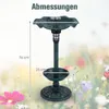GOPLUS Vogeltränke stehend, Vogelbad Winterfest mit Solar Produktbild-Vorschau 5