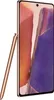 A close-up, angled view of a bronze Samsung Galaxy Note20 smartphone with its stylus. Náhľad obrázku produktu