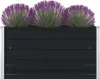 vidaXL Hochbeet 100×100×45 cm Verzinkter Stahl Anthrazit Produktbild-Vorschau 6