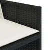 11-tlg. Garten-Essgruppe mit Kissen Schwarz Poly Rattan Produktbild-Vorschau 8