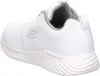 A white athletic shoe is shown from the side and back. Produktbild-Vorschau