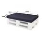 Palettenmöbel sitzkissen set Dunkelblau 120x60+Rückenkissen Produktbild-Vorschau 3