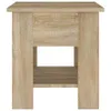 vidaXL Konferenční stolek Sonoma dub 40x40x42 cm materiál Náhled obrázku produktu 6