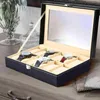 Uhrenbox Uhrenkoffer mit Glasfenster bis 12 Uhren und Produktbild-Vorschau 5