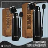 Premium Doppelwandige Thermosflasche Schwarz 1000 ml Produktbild-Vorschau 6