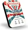 A tin box for trading cards, featuring the Topps Match Attax branding and logos for various football leagues. Produktbild-Vorschau