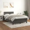 vidaXL Letto a molle con materasso grigio scuro 120x200 cm Anteprima dell’immagine prodotto 2
