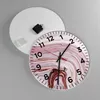 Wanduhr - Rund - Glasuhr - Abstraktion modern - 40x40cm - Produktbild-Vorschau 2