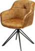 riess-ambiente Drehbarer Design Stuhl EUPHORIA senfgelb Produktbild-Vorschau 15