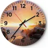 Wanduhr - Rund - Glasuhr - Meer Strand Felsen - 40x40cm - Produktbild-Vorschau 1