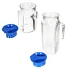 2x KARO & KORA Kühlschrankkrug mit Deckel blau 1L & 0,5L Produktbild-Vorschau 5