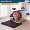 Katzenklo Edelstahl XXL mit Deckel – Katzentoilette Produktbild-Vorschau 8